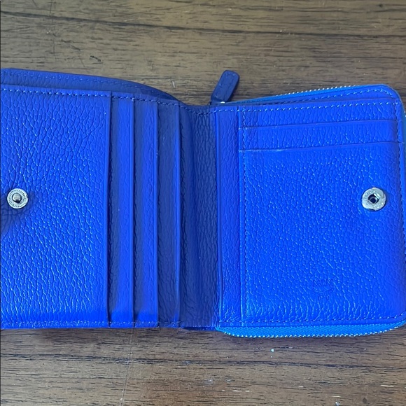 MCM Royal Blue studded Leather Wallet - Picture 2 of 6